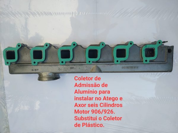 Coletor de Admissão de Aluminio para Instalar no Atego e Axor 6 Cilindros Motor 906/926